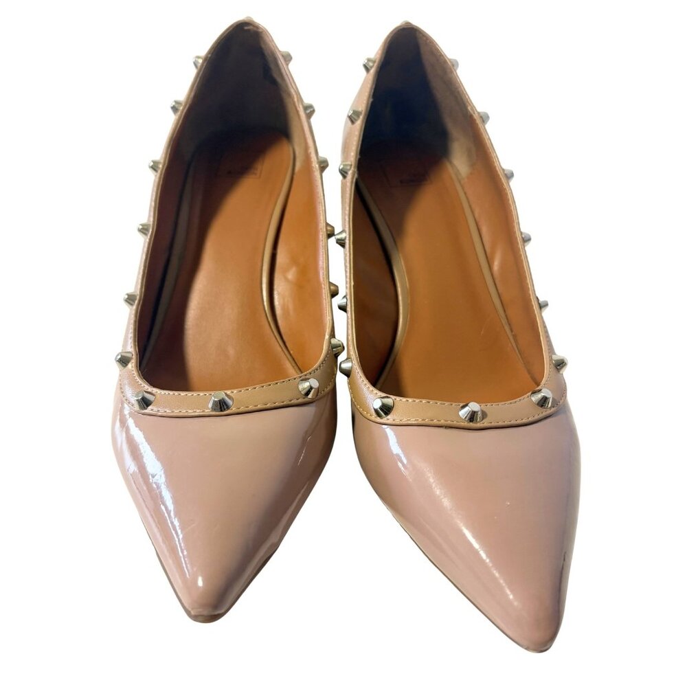 14th & Union Rose Pink Studded Wedge Flat - Like New - Sz. 8
